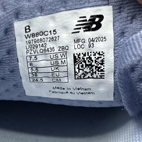 New Balance Fresh Foam X 880 v15 Shoes Women Size 7.5 B Blue Running Sneakers - Picture 8 of 8